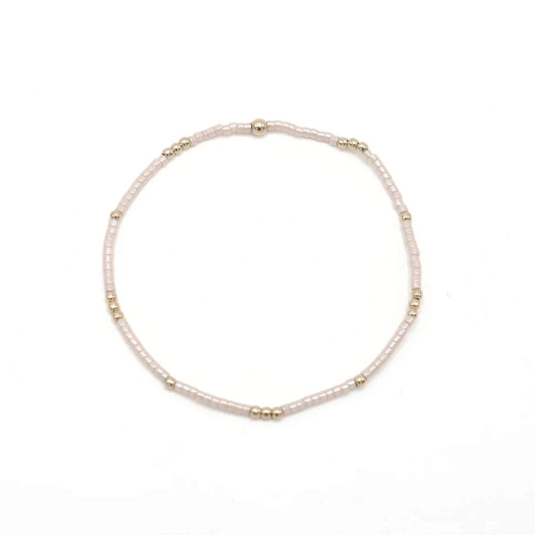 2mm Newport Palest Pink+ Gold Filled