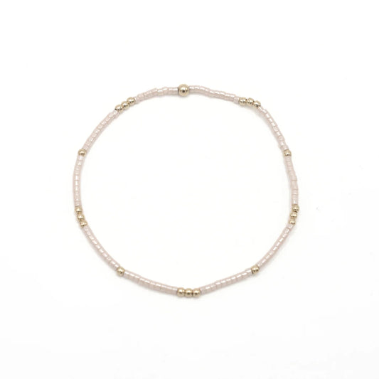 2mm Newport Palest Pink+ Gold Filled