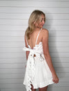 "Mic Drop" White Cut-Out Dress