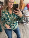 "High Hopes" Zebra Print Top