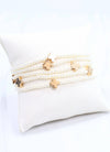Panetiere Pearl Cross Bracelet Set Ivory