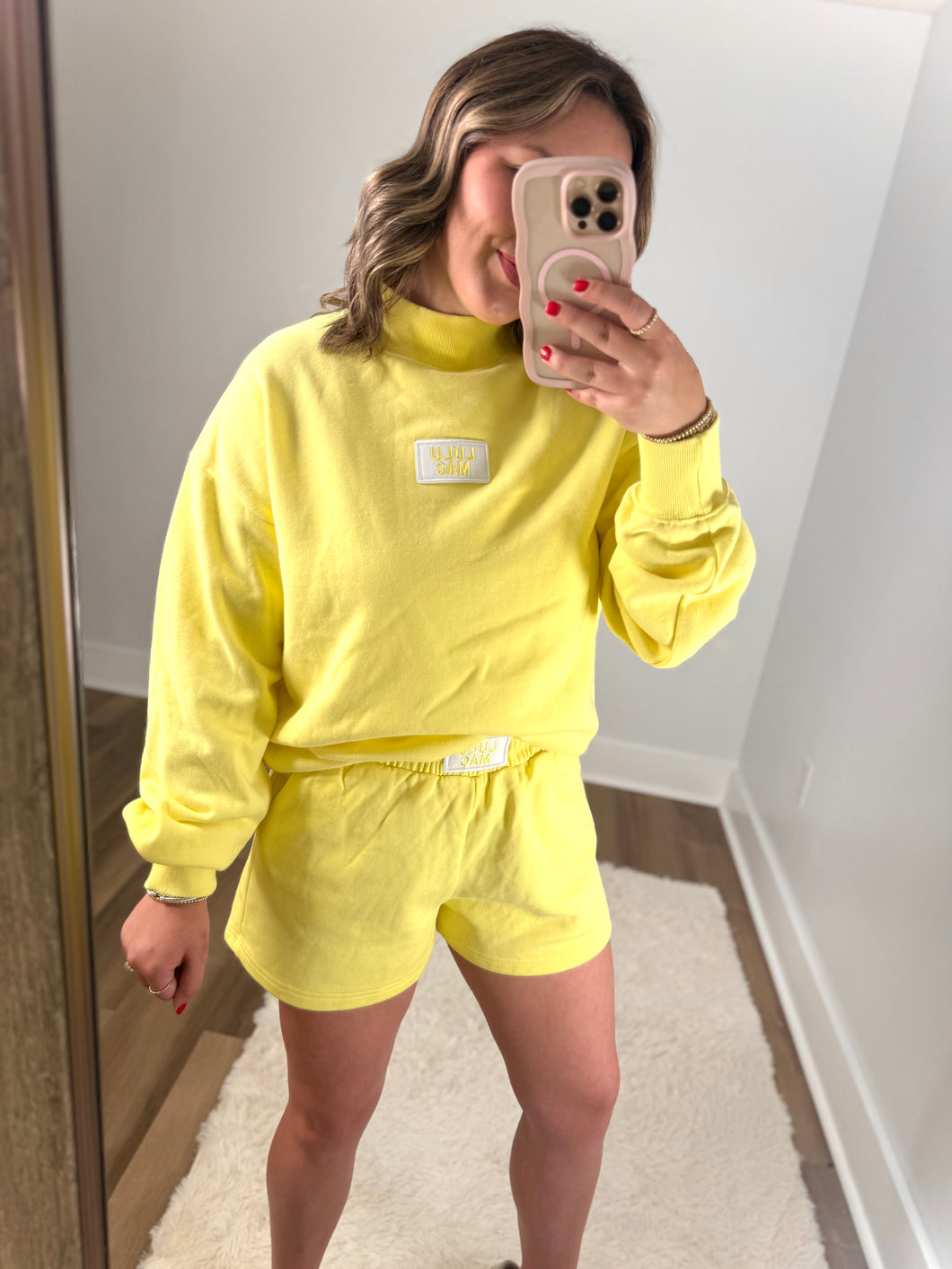 Lulumac Mock Neck Adult Sweatshirt