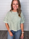 "Girls Night" Ribbed Pocket Tee