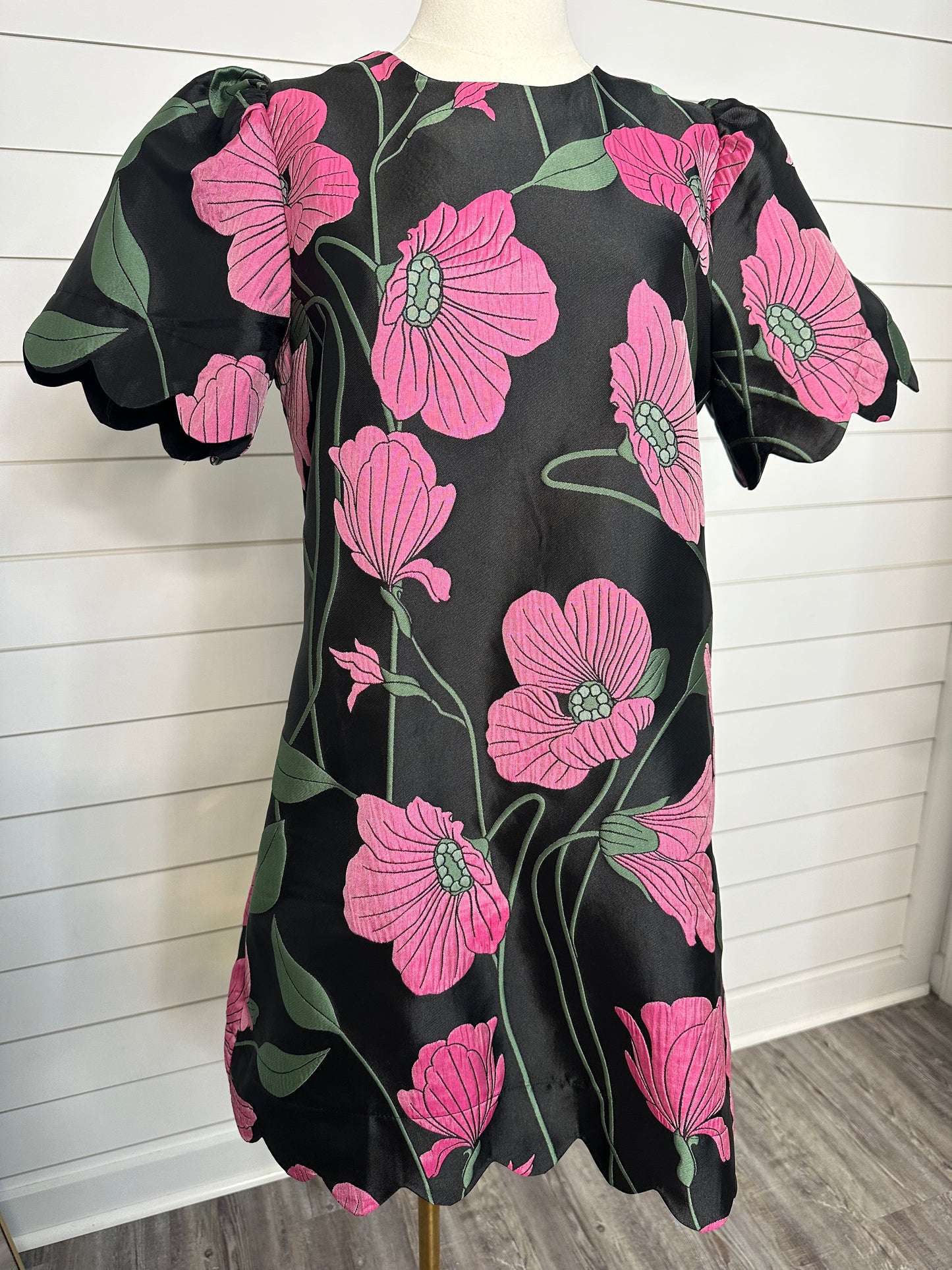 "Forgiveness" Black/Pink Floral Dress