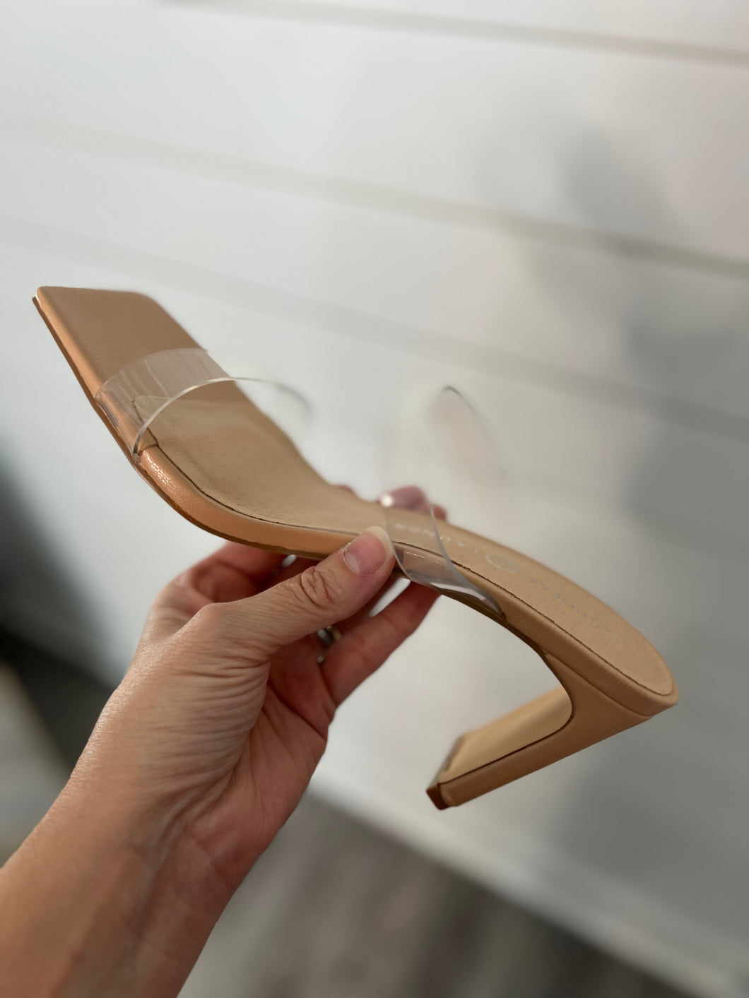 Yaya Chinese Laundry Clear Block Heel