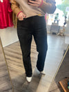 "Kayah" Black Straight Leg Denim