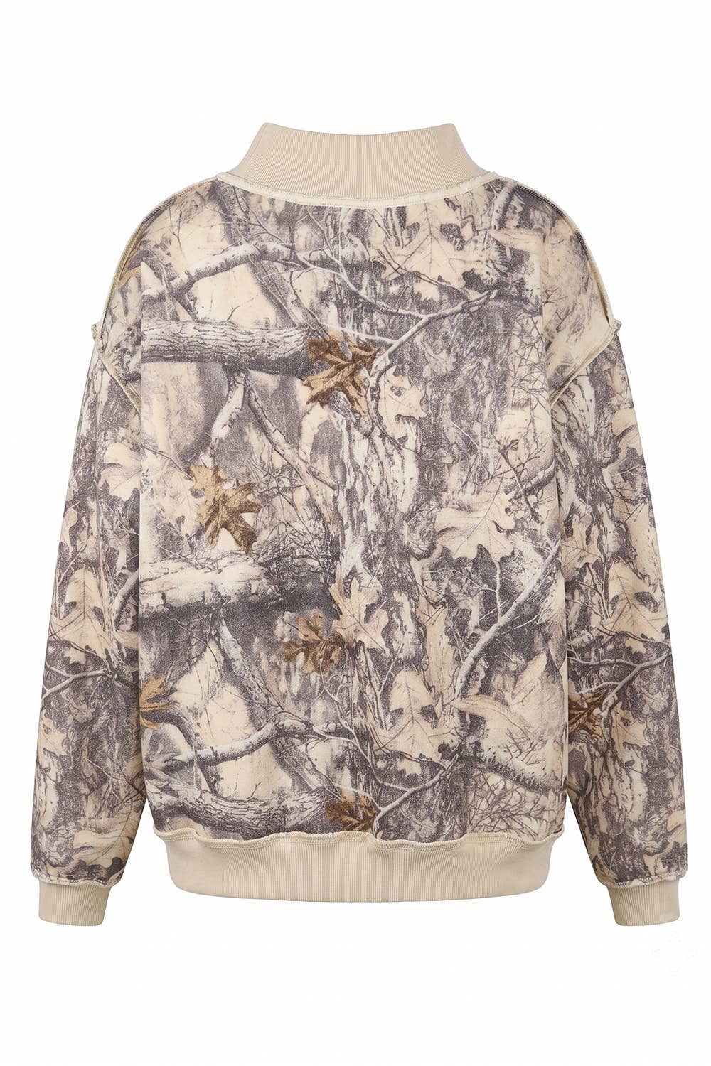 Real-Tree Camouflage Mock-Neck Sweatshirt
