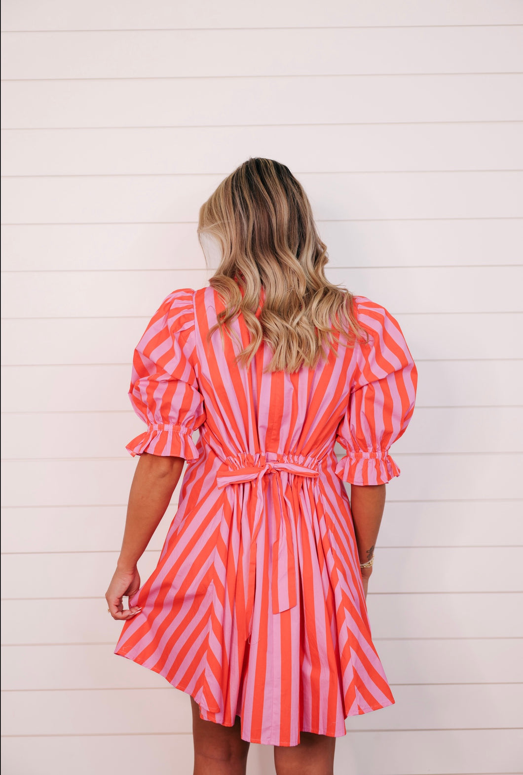 "Saturday Brunch" Stripped Dress