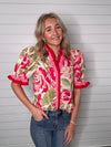 "Careless Whispers" Floral Button Up Top