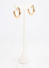 Jesse Hoop Earring Shiny Gold