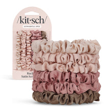 Ultra Petite Satin Scrunchies 6pc - Terracotta