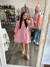 "Born to Fly" Dusty Pink Babydoll Dress