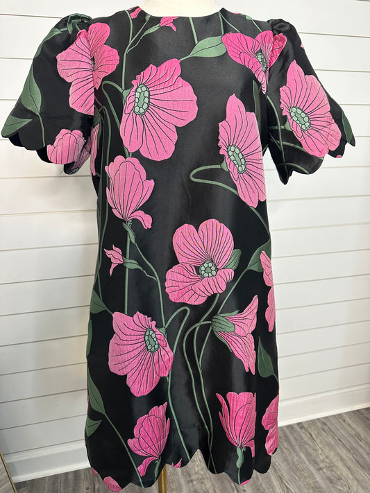 "Forgiveness" Black/Pink Floral Dress