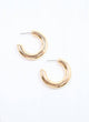 Jesse Hoop Earring Shiny Gold