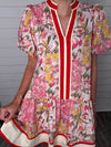 "I get to love you" Pink Floral Dress