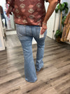 "Scarlet" Medium Wash Denim Flares