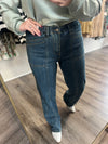 "Fallon" Medium Wash Vintage Elastic Waist Denim