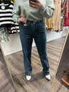 "Fallon" Medium Wash Vintage Elastic Waist Denim