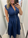 "Wonder" Navy Dress