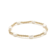 Baroque Patterned Pearl Bracelet in 14k Gold-Filled
