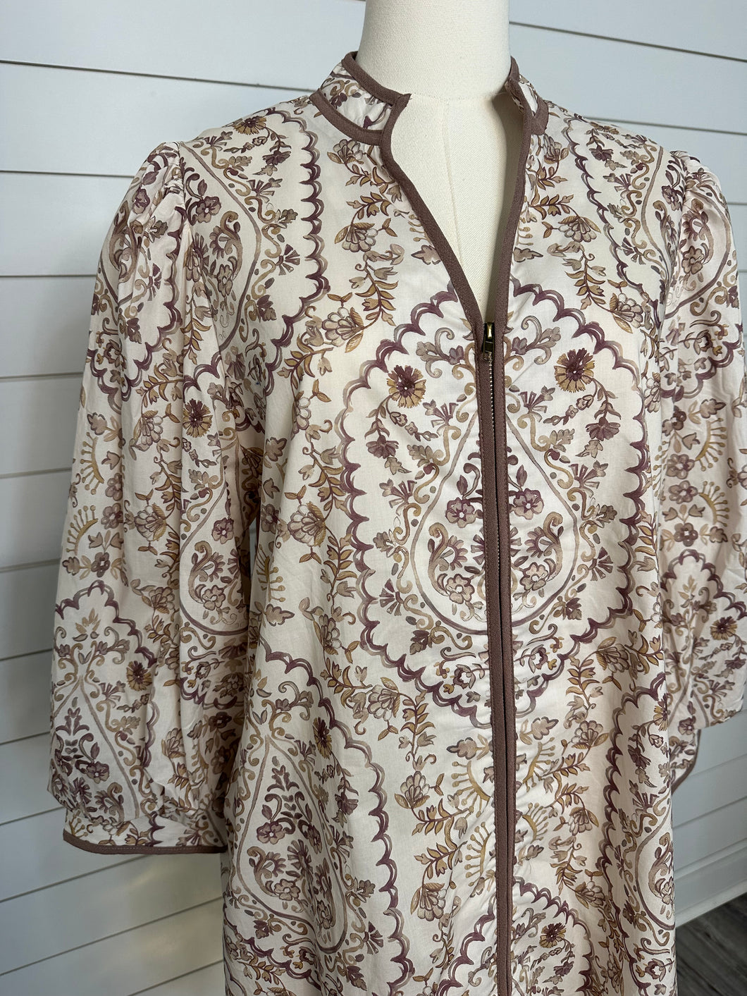 "Finding Myself" Floral Ecru Dress