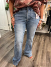 "Scarlet" Medium Wash Denim Flares