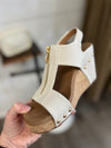 Corkys Zip It Good Ivory Wedge