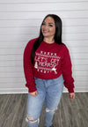 "Let's Get Merry" Red Sweatshirt