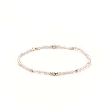 2mm Newport Palest Pink+ Gold Filled