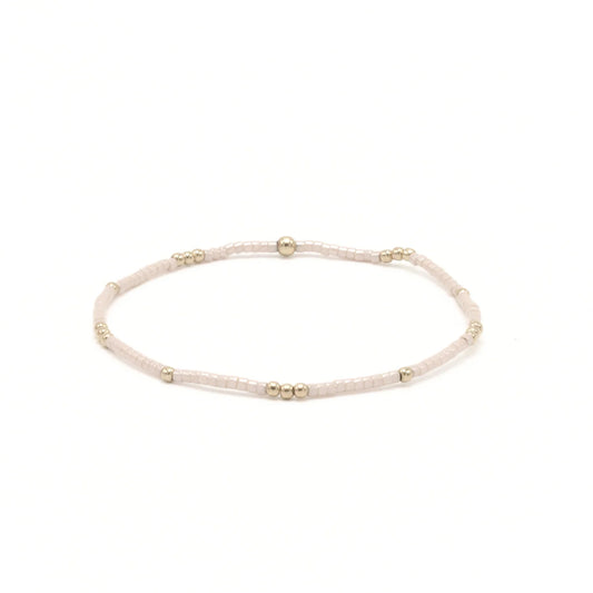 2mm Newport Palest Pink+ Gold Filled