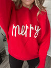 Red "Merry" Sweater