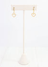 Dupont Pearl Heart Earring GOLD