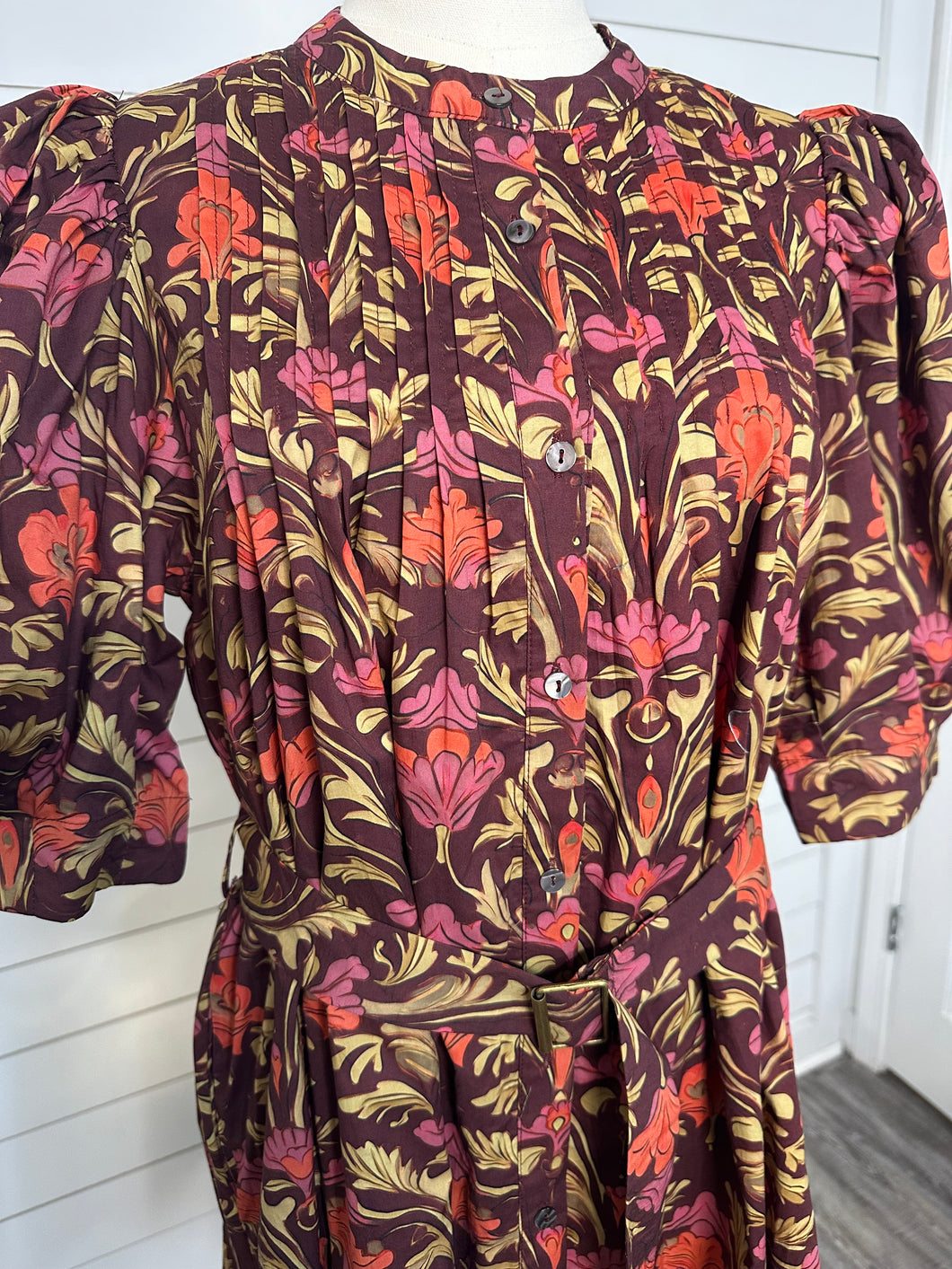 "Set Free" Belted Floral Dress