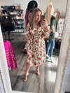 "Private Landing" Floral Dress