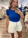 "Your Way's Better" Ruffle Sleeve Bodysuit