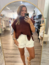 "Curl Up" Turtleneck Sweater Vest