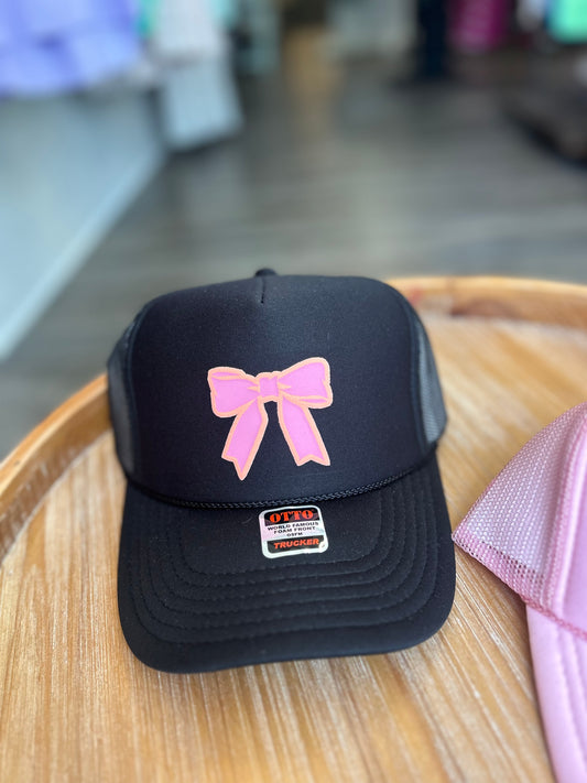 "Bow Puff" Trucker Hat