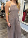 "Easy On Me" Mineral Washed Jumpsuit