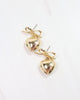 Catie Bow Heart Earring GOLD