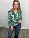 "High Hopes" Zebra Print Top