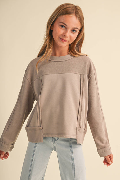 TWEEN KIDS GIRLS CREW NECK SWEATSHIRT (7-14) (Copy)