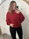 "Cutie Pie" Merlot Turtle Neck Top