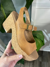 Corkys Miss Behavin Camel Block Heel