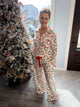 Christmas Printed Satin PJ Set