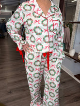 Christmas Printed Satin PJ Set