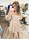 "Pursue Me" Cream/Mauve Dress