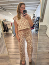 "Your Eyes" Taupe Leopard Pants