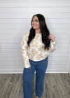 "Precious Time" Floral Cropped Sweater ￼