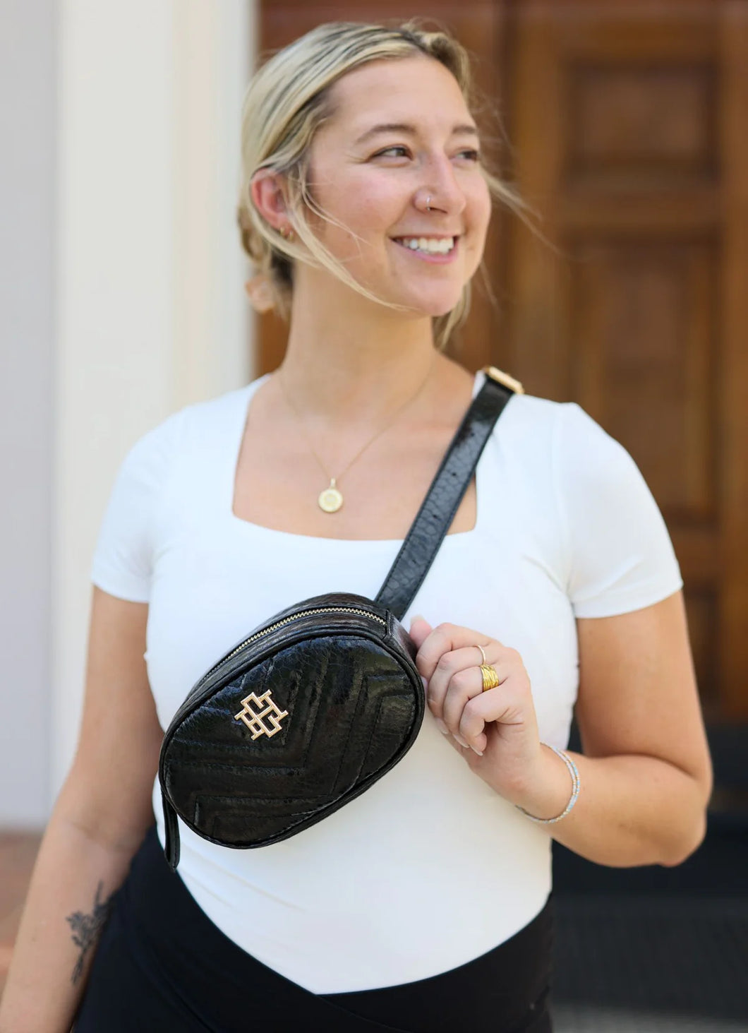 Caroline Hill Macey Quilted Belt Bag