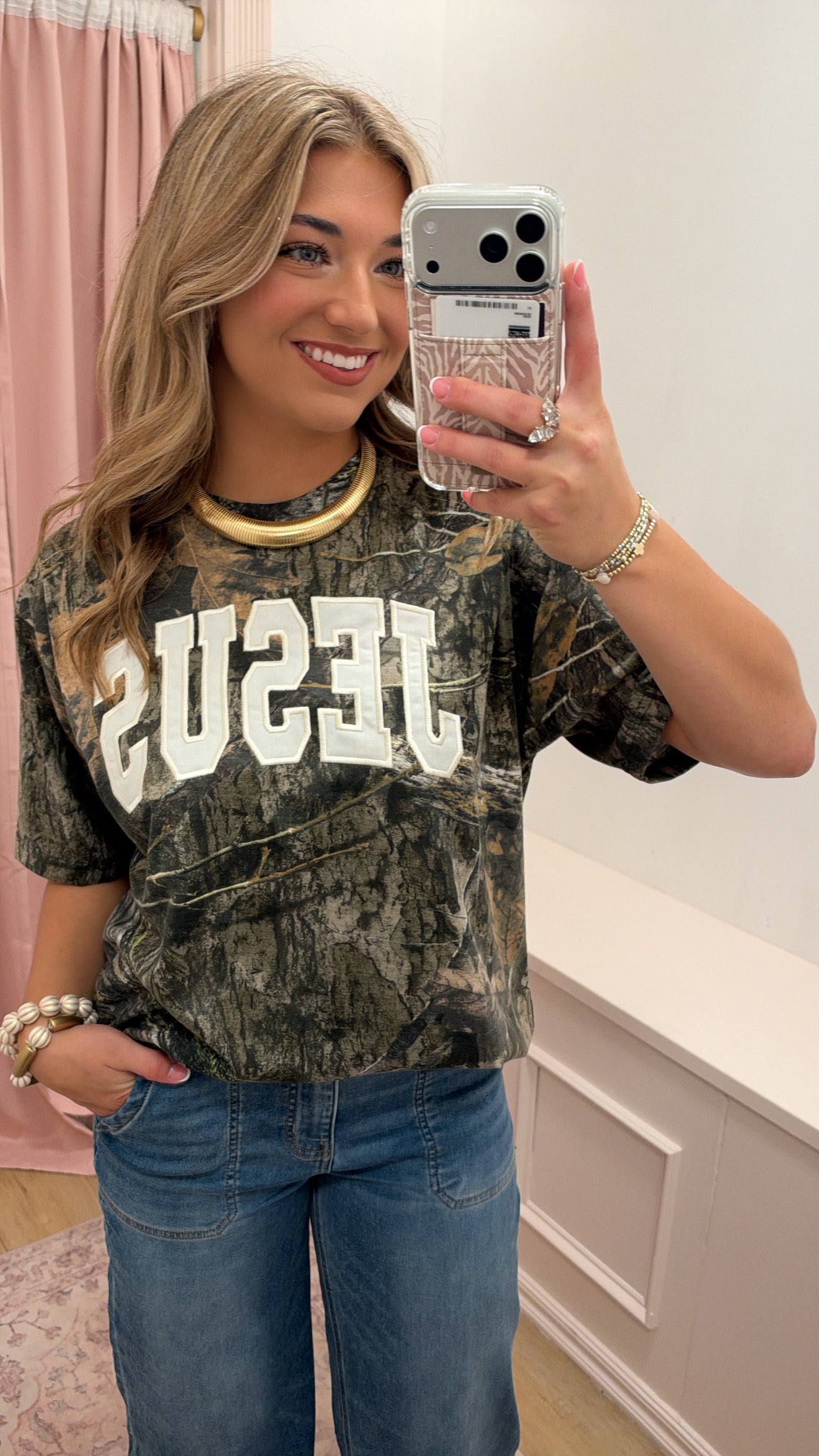 Camo Jesus T shirt